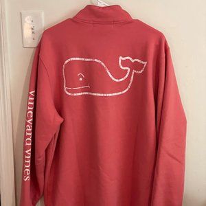 Vineyard Vines Salmon 3/4 Zip Up